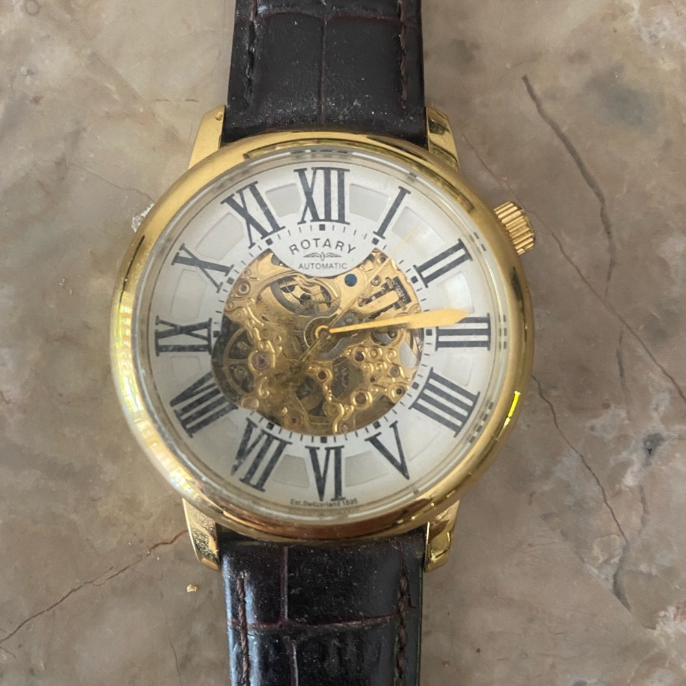 Rotary Automatic Skeleton Watch